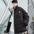 已末天成羽绒服男士潮牌男装2020年冬季韩版面包服纯色加厚保暖皮衣外套立领短款 CX-1黑色（双面穿） XL