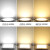 led筒灯方形圆形面板灯格栅工厂办公室照明灯企业定制企业定制 方形-暖白3000K 4W(开孔90-95mm适用)