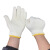 手套棉线手套男耐磨耐用工作干活防滑女劳动工作白线手套 米色500克