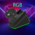 定制适用适用于罗技无线鼠标充电模块 一二代无线充电 毒蝰转罗技 深灰色 黑RGB+黑模块 套餐一