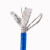 有线线连接线闭路线同轴电缆SYWV75-5高清信号线连接线 75-5蓝色1.0无氧铜1米 其他长度