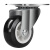 DYQT1/1.5/2/3寸万向轮脚轮滑轮定向轮带刹车小推车轮子轱辘滚轮 黑色2寸-刹车万向轮1个