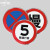 限速标志牌5公里厂区限速限高牌标识圆形20停车场导向牌限宽指示 出口 40x40cm