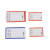 冰禹 BYlj-22 磁性标签 仓库标识牌货架标识卡 物料卡塑料标签 磁性材料卡片 红色5*10软磁