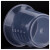 汉河  BY-2019 刻度杯 塑料烧杯 实验室器皿 塑料量杯定制 1000mL 2个