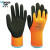 多给力(Wonder Grip)WG-380轻度防寒手套保暖耐低温冬季户外水产冷链防滑劳保手套 12双/包 橙 XL码 