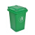 樵牧人 工厂养殖场户外垃圾分类垃圾桶大号带盖商用餐饮厨房物业环保环卫垃圾箱 100L绿色