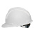 盾守 安全帽 新国标ABS旋钮帽衬 防砸透气工地建筑施工 免费印字 V型无孔白色-旋钮款