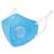 星工（XINGGONG）儿童口罩 KN95防雾霾花粉工业粉尘硅胶鼻垫耳戴透气防护 独立包装10只 蓝色