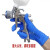 喷漆溶剂手套 耐稀释剂加厚型乳胶橡胶防护一次性丁腈手套 100只/盒 蓝色 加厚微弹 M