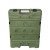 夜霸途 弹药箱器材箱滚塑箱户外野营便携式绿色多功能器材箱空投箱  外径 500*400*170（mm）