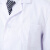 百舸白大褂长袖短袖女修身药房实验实习学生护士冬装夏装隔离衣（男短袖l）
