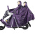 苏识 电瓶电动摩托车电车雨衣防水雨披 牛津款-紫色4XL