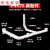 PVC排水扁管件75塑料椭圆配件卫生间改造马桶移位下水扁口排污管 75异径上弯头