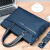ONEVAN开学季商务公文包 2023新款大容量办公自恋文件手提包时尚笔记本 蓝色