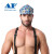 AP友盟 阻燃焊工帽 AP-6623 棉质电焊接防护帽防烫防焊渣 海洋款