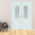 锐衍长沙复合实木烤漆对开门卧室门房间法式门白玻璃门家用定制 复合实木
