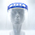 ANDX 防护面罩 高清透明隔离面罩 防尘防飞溅防雾气大屏保护全脸面罩 蓝色常规款 10个/盒