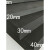 PLJ 包装海绵38度黑白色EVA泡棉模切eva内衬订制板材内托高密度泡棉板海棉胶带 2米x1米30毫米 默认发黑色