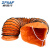 卓风行(ZFXAF)手提移动风机配套PVC伸缩风管10寸内径250mm 5米一根 橙色 带喇叭口 尼龙绳捆扎固定