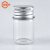 金固牢 高硼硅透明小玻璃瓶 螺口铝盖分装管制瓶 KZS-211 5mL(20个) 