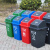 户外垃圾桶中型分类工业60L商用环卫室外小区摇盖箱塑料 黑色10L垃圾桶全国