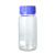 惠利得透明广口玻璃试剂瓶GL80大口蓝盖瓶螺口试剂大圆口密封取样瓶 透明GL70直筒100ml+硅胶垫 加厚普料玻璃