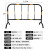 京顿 镀锌铁马护栏1*1.5m 道路交通施工安全隔离栏 景区商场排队围栏 黑黄款/3kg