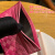 HOLY NAME羊皮卡包女银行卡片包超薄卡套编织小巧多卡位卡袋真皮一片式小巧 双桃红