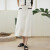 indicia标记女装2023年夏季新款小香风针织白色半身裙高腰 白色 M