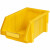 纳仕徳 C2# 加厚组立式零件盒 斜口螺丝收纳盒 货架整理箱 五金元件盒零件盒工具盒 黄色505x385x245