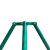 罗德力 金属支撑架固定器 镀锌钢管绿色树木防风 40管*厚度1.2mm长3m三角+抱箍