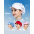 女士厨房帽炒菜帽子防油烟款帽子做饭女式厨师专用工作防掉发头巾 高品质全布款白色 均码