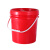 塑料桶带盖密封海蜇小桶子白色大胶水桶5L升10公斤KG奔新农 6L-乳白色-矮款 加厚款