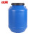 冰禹 废液桶化工桶储水桶 加厚密封蓝圆桶 酵素桶塑料桶法兰桶 50L bf-163