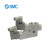 SMC SY5120-1LNE-C8 5通电磁阀SY5000系列 直接配管型/单体式2位单电控 L形插座式不带导线手动锁定