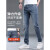 真维斯（Jeanswest）牛仔裤男士2024春夏季薄款修身直筒弹力高端商务休闲长裤 6819-1B#纯黑 32码