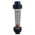 UPVC浮子流量计DN25 PVC液体流量柱仪表塑料管道式塑管转子流量计 (DN25)0.16-1.6m3/H;