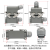 矩形重载连接器6芯10芯16芯24芯高底座航空插头插座 HDC-HE-016-3 16芯高底座下壳含母芯