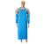 筑采 围裙TPU环保皮围裙套袖防水20丝蓝色围裙+袖套1件