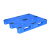 库达1210N平板川字（置钢管）塑料托盘一体成型货架焊接车间仓库叉车卡板1.2x1米 蓝色 全新料 