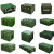 中部工品 滚塑箱 物资器材箱装备搬运箱供给运输箱 手提箱600*400*200 单位：个