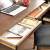 家逸实木书桌学生学习桌简约家用现代电脑桌办公桌书房写字台 胡桃色120cm+椅子