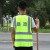 坚冠 路政 拉链绿色反光衣 反光背心可定制LOGO  荧光黄绿色交通环卫安全警示马甲安全标识