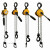 定制KACC牌迷你型手扳葫芦链式紧线器便捷式手搬葫芦手板手摇葫芦 0.75吨*1.5米