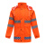 谋福 CNMF9296橙色园林雨衣套装 分体环卫雨衣安全警示养护工作者制服 YGC05 175(170-175)可定制