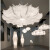HUGO LITE意大利创意蚕丝日式复古吊灯客厅灯卧室餐厅法式设计师侘寂风灯具 飞艇款蚕丝布-60厘米 白光