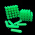 绿色塑料膨胀管6mm6厘8mm8厘自攻螺丝钉胶塞墙塞涨塞胀塞胶粒M6M8 套装绿6mm+螺丝500套