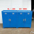 工具柜 加厚铁皮柜重型工具箱车间工地双开门储物柜子 左右抽屉0.8款蓝色+挂板 带轮子