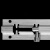 安燚 L型4寸普通插销201 不锈钢明插销迷你插销老式锁扣AYQ-026